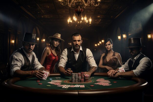 Meja baccarat langsung di studio kasino eastward dengan dealer profesional